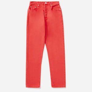 Everlane Cheeky Jean 27 Crop Red